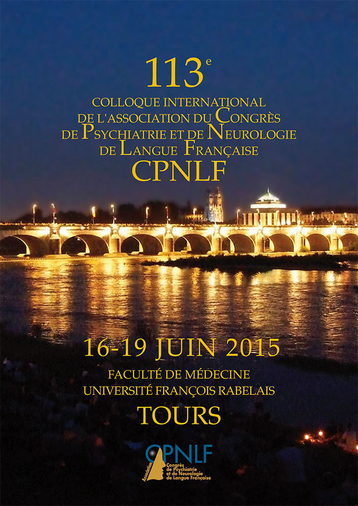CPNLF 2015 - CONGRES DE PSYCHIATRIE ET NEUROLOGIE - TOURS (705 PERSONNES)